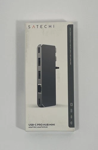 New Sealed Satechi USB-C Pro Hub Mini USB-C Pass Through Ethernet ST-UCPHMIM