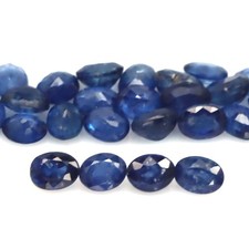 7.25 CT. Gemstone Heated 33Pcs Blue Sapphire Madagascar Oval