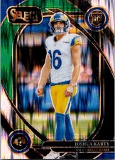 2024 Panini Select #282 Joshua Karty Black & Green Prizm Shock