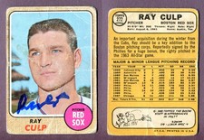 1968 Topps #272 Ray Culp Autographed Signed AUTO Boston Red Sox