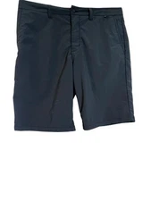 TravisMathew Shorts Mens 34 Black Performance Golf Stretch Chino Tech 72875-00