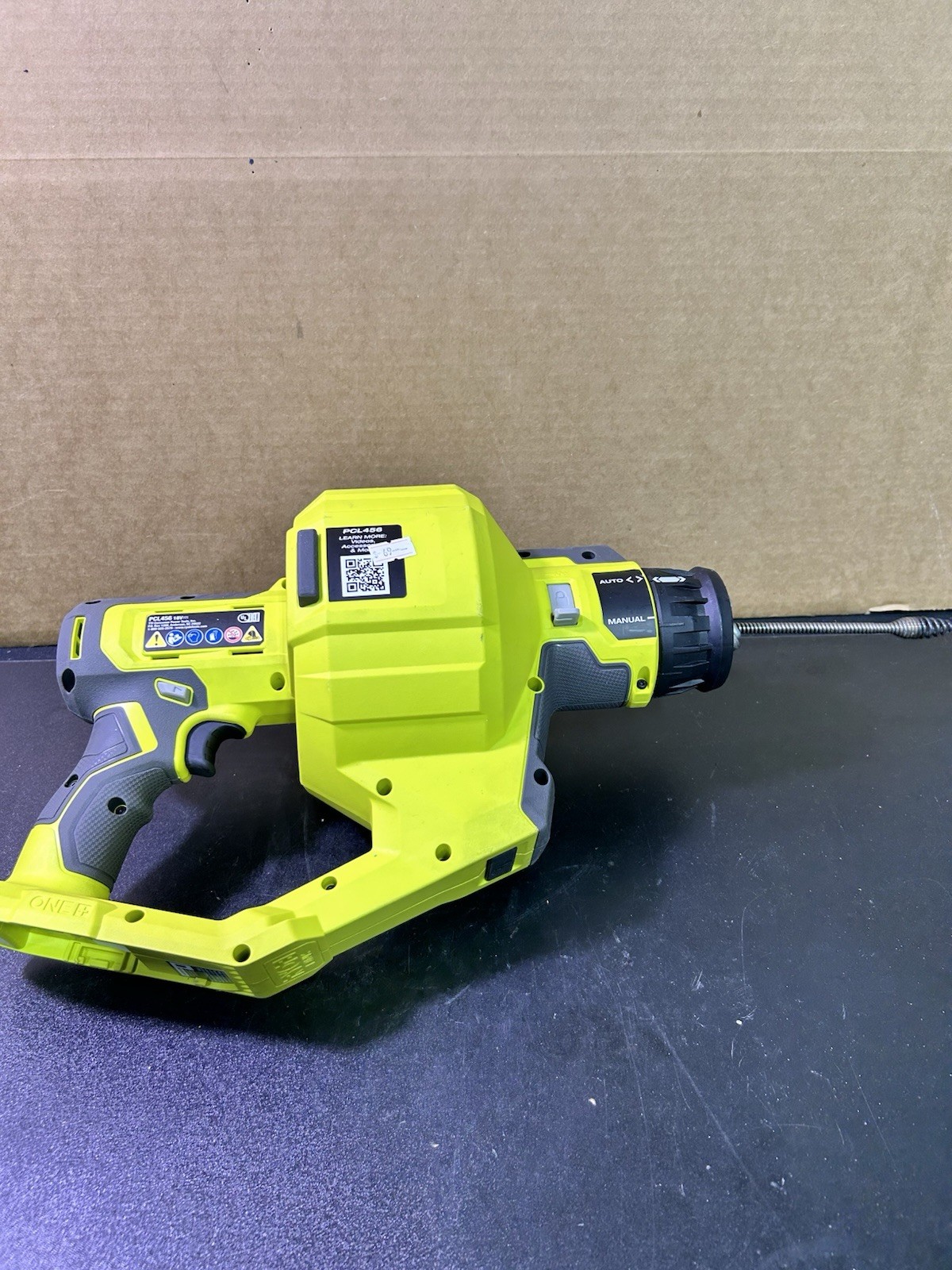 Ryobi ONE+ 18V Cordless 25 Foot Drain Auger Model# PCL456 Bare Tool-Z265