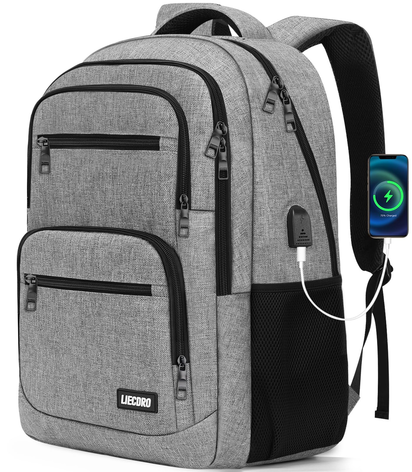 Men Women School Backpack with 15.6 Inch Laptop Compartment for Teens Boys Girls