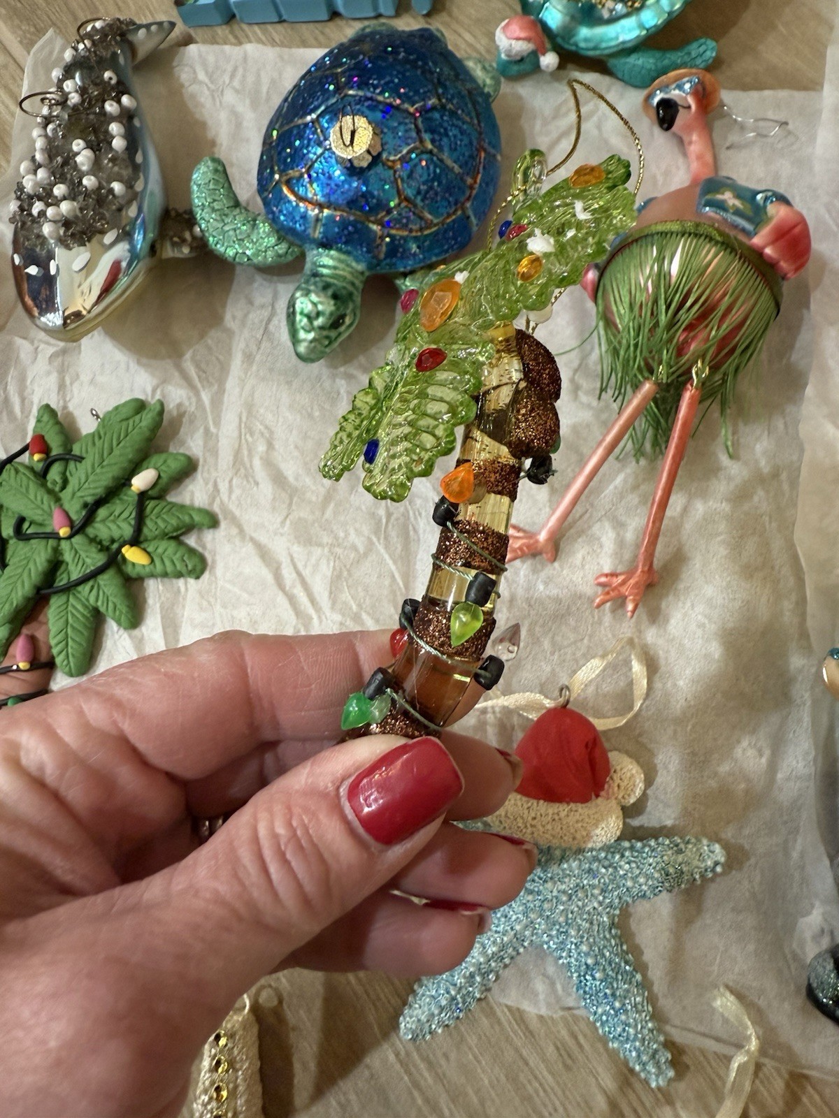 Lot Of 48 Beachy Coastal Theme Holiday Christmas Ornaments