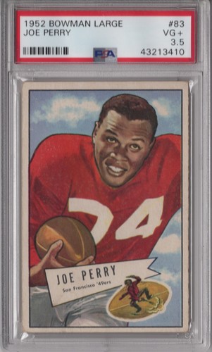Joe Perry #83 1952 Bowman Large card