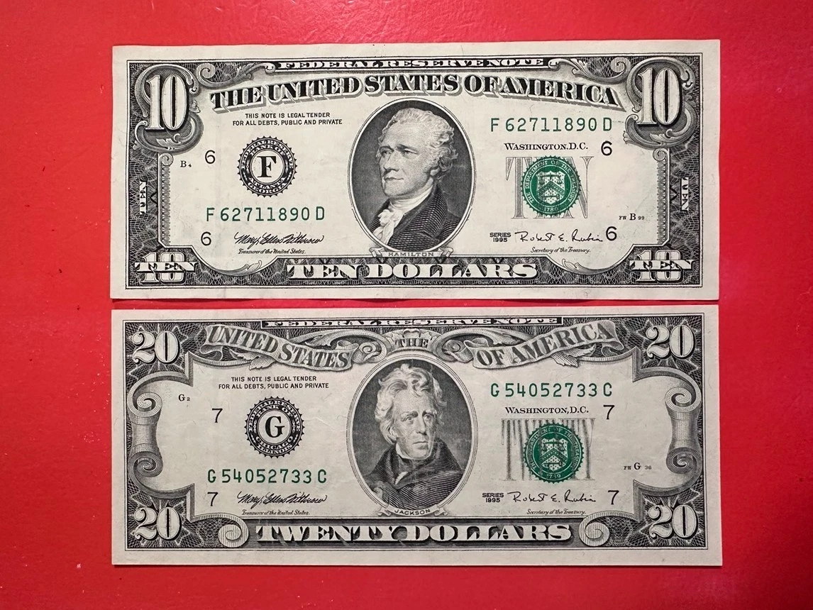 曾流通$10， 1995 美国小尺寸纸币说明| eBay