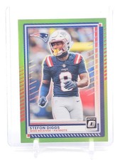 STEFON DIGGS 2025 DONRUSS OPTIC LIME GREEN PRIZM #161 PATRIOTS /50 Q5939