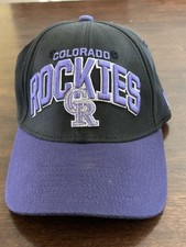 New Era 39Thirty Flex Fitted Hat Cap Colorado Rockies, Seems M-L, MLB Baseball