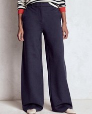 New BODEN Women  s Belgravia Ponte Trousers Pants Navy Size 8 P  140 Retail  