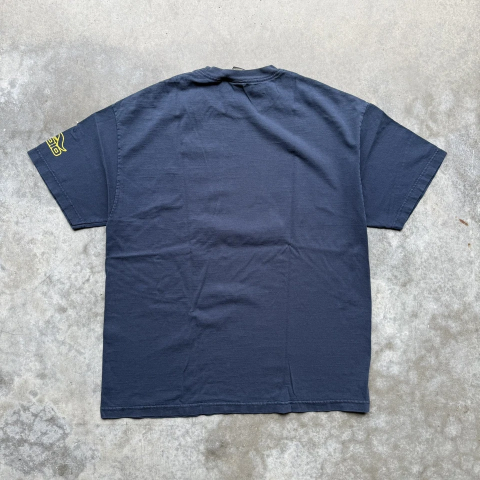 Rare Vintage ADIO Skate Tee BAM MARGERA Heartagram Logo Blue Cotton Shirt XL - Image 4 of 4