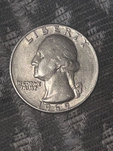 1969-D Washington Quarter ANACS MS65