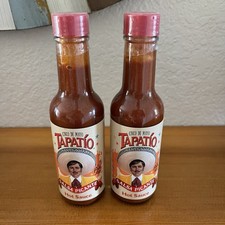 Lot of 2 Tapatio x El Pollo Loco 2022 Cinco De Mayo Hot Sauce 5 oz Bottle Ltd Ed