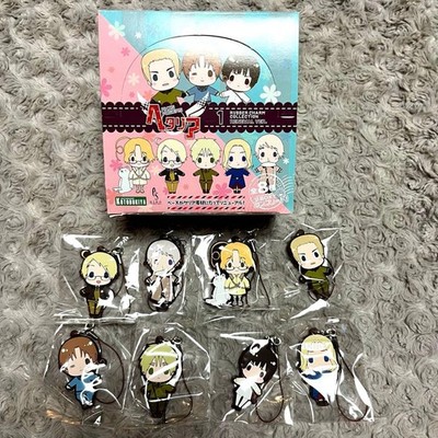 Hetalia Rubber Charm Collection 1 Full Set of 8 Types