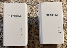NETGEAR Powerline 1000 PL1000v2 Adapter Set, 1000 Mbps, 2 Wired-Ethernet, White