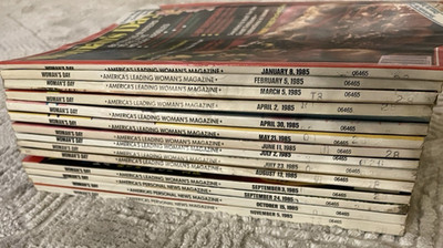 Lot of 14 Woman's Day Magazines 1985 Recipe Cooking Decorating (no December)
