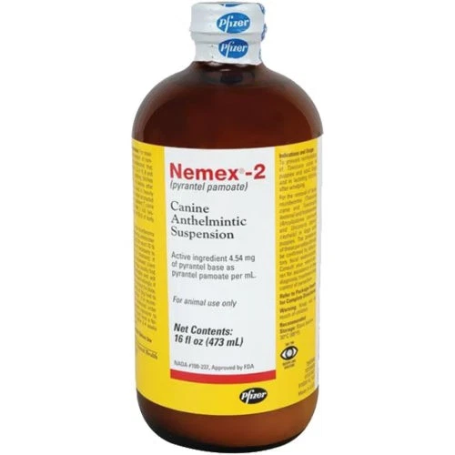 Nemex II Wormer 16 oz. Tratamiento de lombrices intestinales y anquilostomas para perros y cachorros Foto 4 de 4