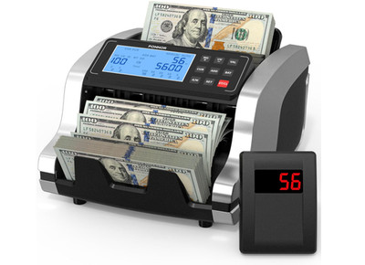 Contador billetes USD EUR valor UV MG IR MT DD LCD externo modos múltiples. NUEV