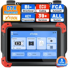 XTOOL D7X Car OBD2 Scanner Diagnostic Tool Bidirectional ECU Coding 39+ Services