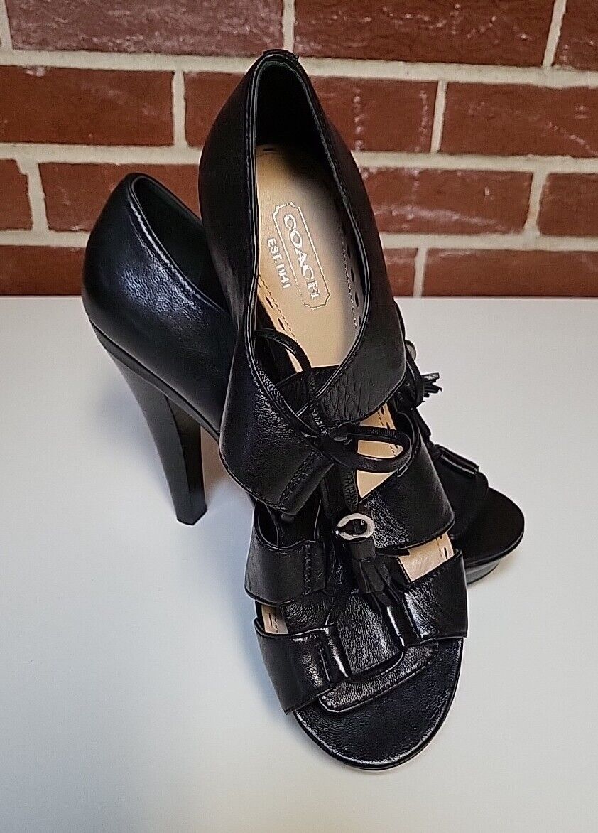 Coach Teagan Soft Leather Platform Women Shoes Bl… - image 2