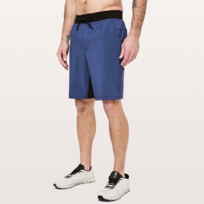 LULULEMON Men's T.H.E. Short 9'' Inch Inseam Linerless Shorts Size S Gatsby Blue