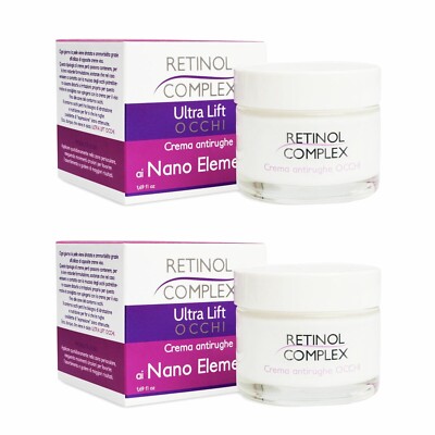2 Stück Ultra Retinol Complex Nano Elements Anti-Falten Augencreme 50ml