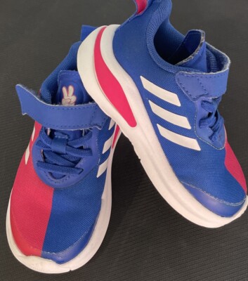 adidas Toddler Fortarun Mickey Mouse Pink/Blue Sneaker Shoes