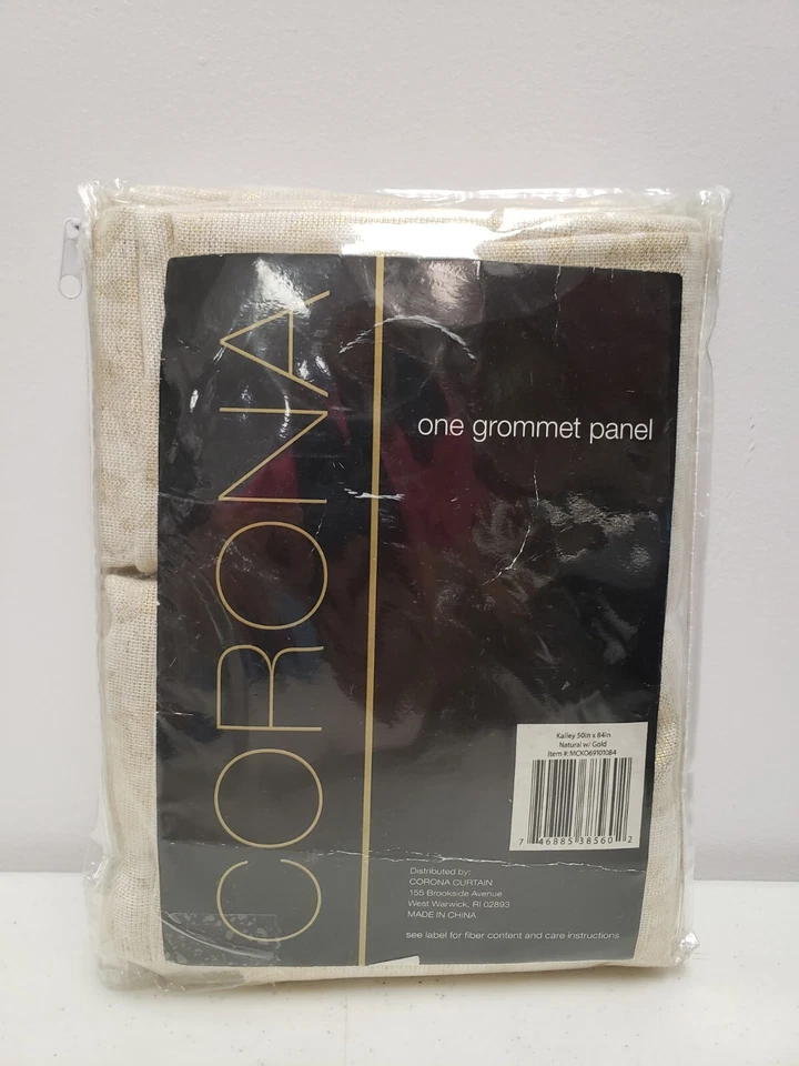 Panel de ojal Miller Curtains Kailey one, 50′′ x 84′′, dorado Foto 4 de 4