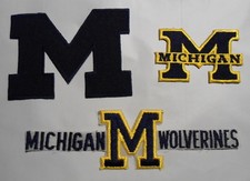 MICHIGAN WOLVERINES 3 PATCHES SEE PHOTO NEW CONDITION  FREE SHIPPING
