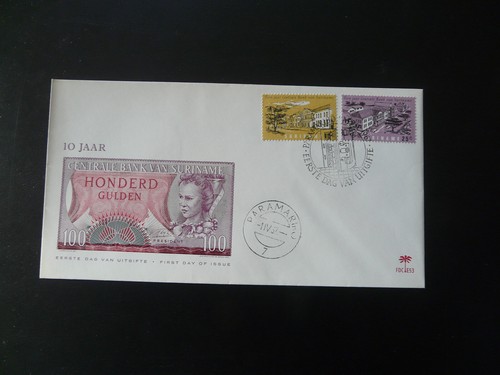FDC Suriname 1967 money currency economy central bank (2)