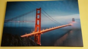 Leinwandbild Golden Gate Bridge 70 110 Auf Holzrahmen Gespannt Ebay
