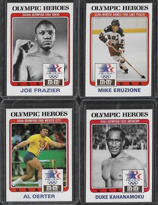 1983 / 1984 OLYMPIC HEROES M&M'S CARDS #1 - #44 ~ FINISH YOUR SETS ~ U PICK EM