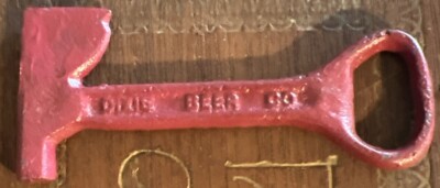 Cast Iron Dixie Beer Bottle Opener Fireman Axe Hatchet 4 