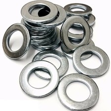 METRIC WASHERS STANDARD MOST COMMON FORM A THICK BRIGHT ZINC PLATED BZP DIN125A