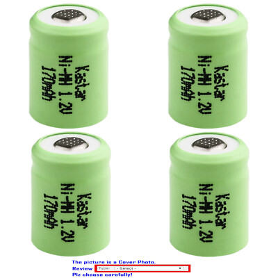 Kastar Ni-MH 1.2V 170mAh Battery 13mm Height for Wacom Bamboo Ink 1/3AAA-17NM-GP