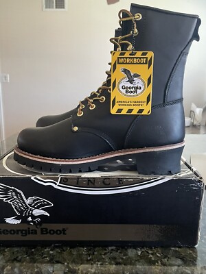 GEORGIA BOOT LOGGER WORK BOOTS G8120 - NEW