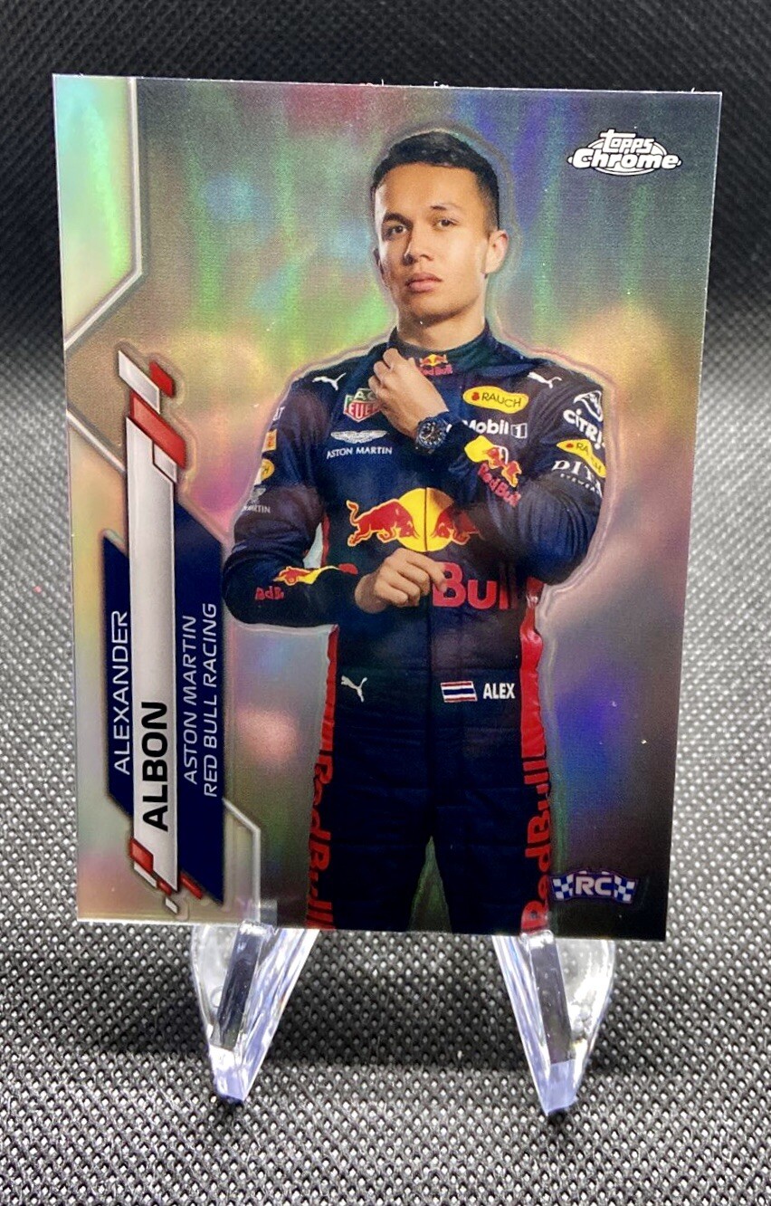 Topps chrome F1 Albon RC Refractor PSA9 2020 Topps Chrome Formula