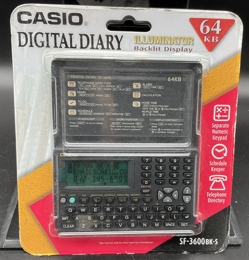 Casio digital hotsell diary price