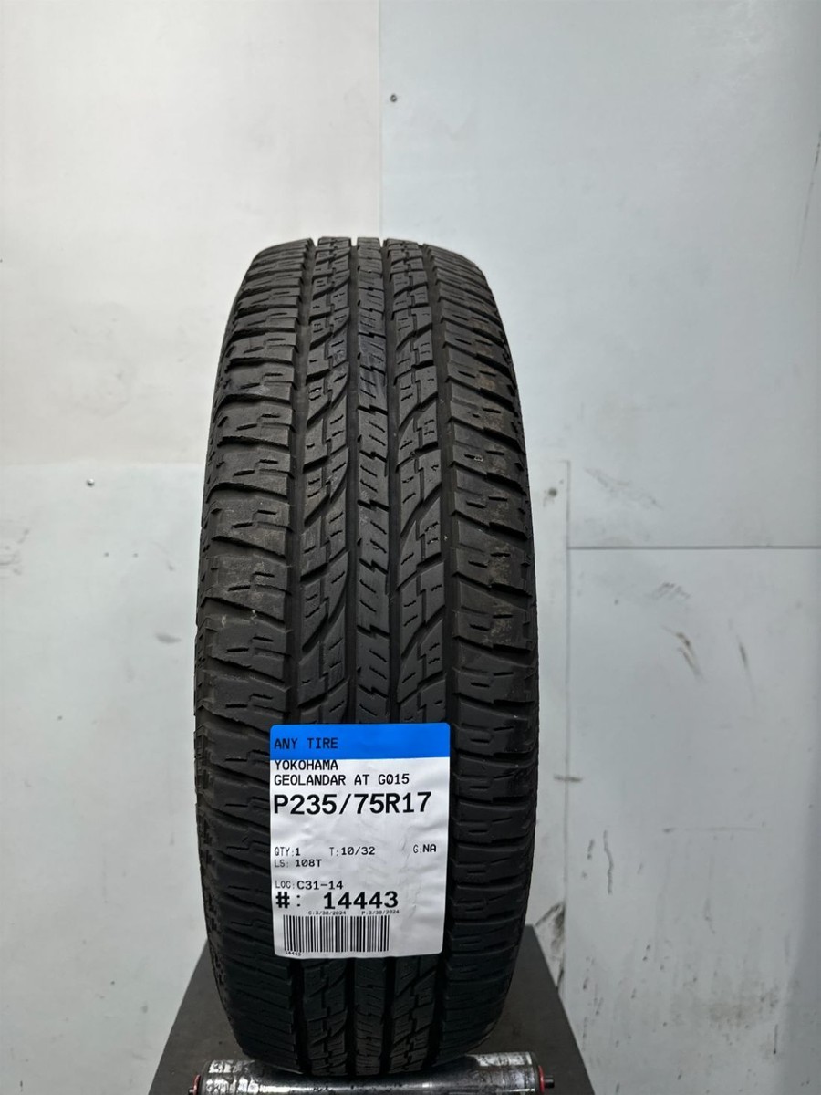 1 Yokohama Geolandar AT G015 Used Tire P235/75R17 2357517 235/75