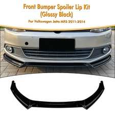 Front Bumper Spoiler Lip Kit For Volkswagen Jetta Mk6 2011-2014 2012 Gloss Black Front Bumper Spoiler Lip Kit For Volkswagen Jetta Mk6 2011-2014 2012 Gloss Black