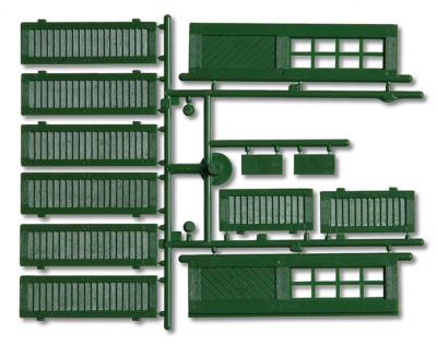 POLA G 333112 - 1/22,5 / G Fensterläden und Türen, grün - Neu