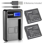 Kastar Battery and Lcd Slim Usb Charger for Panasonic Cga-S008 Dmw-Bce10 Lumix