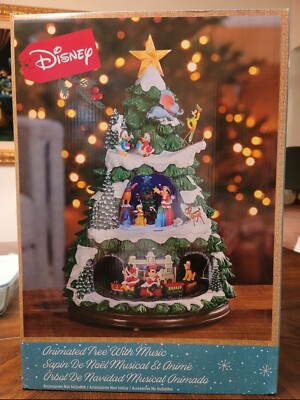 Disney Animated Holiday Tree with Music and LED Lights, 8 Classic