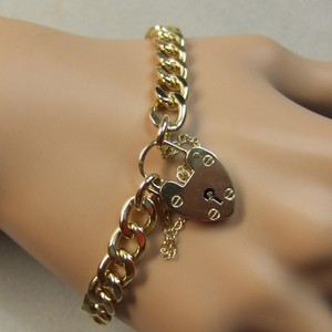 second hand gold curb bracelet