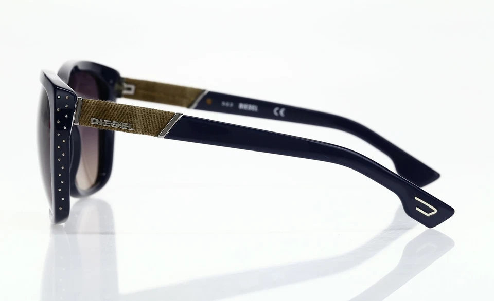 Diesel女式蓝色DL0089超大太阳镜139590 — 第 3/4 张图片