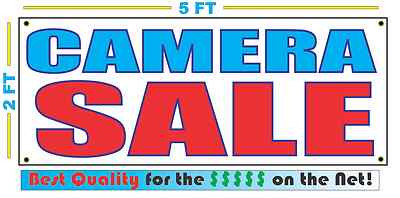 CAMERA SALE Full Color Banner Sign NEW Larger Size Best Quality for the $$$