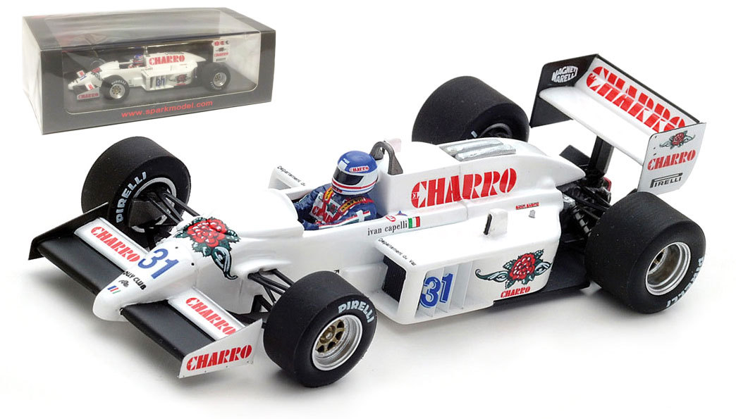 Spark S4772 AGS JH21C #31 Italian GP 1986 - Ivan Capelli 1/43 Scale