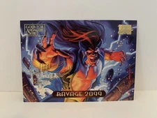 1994 Marvel Masterpieces Gold Signature Parallel #98 Ravage 2099 Hildebrandt Tim