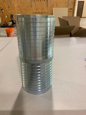 3-3/4 In. x 3-3/4 In. Steel Insert Galvanized Coupling