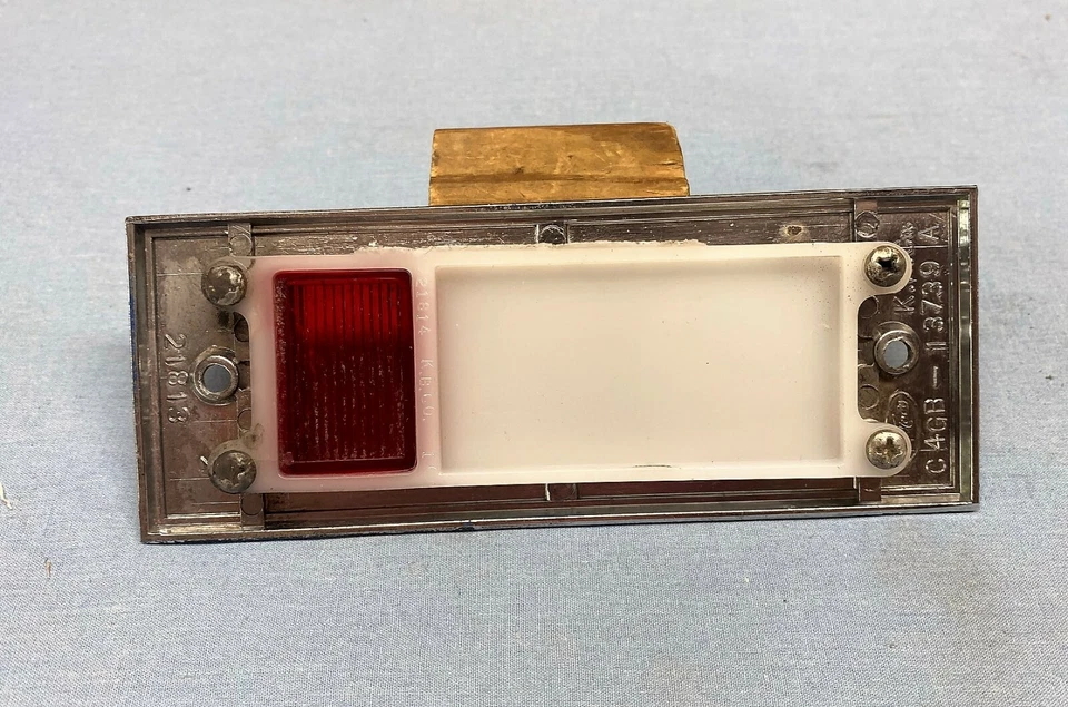 Mercury Comet 1964 interior luz de cortesía lente bisel pieza de fabricante original #C4 GB-13739-A Foto 4 de 4