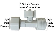 7/8" Female, 7/8" Male Nylon Bidet T-Adapter